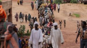 نازحون من الحرب فى السودان