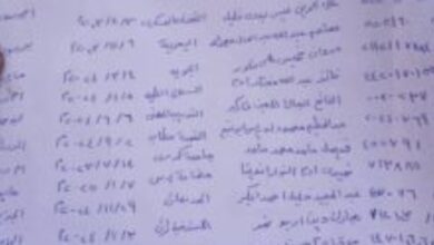 قوائم مخطوقين تم إطلاف سراحهم