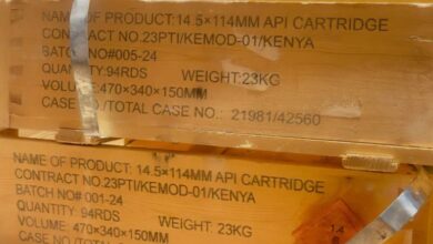 ذخائر ومعدات عسكرية كانت بحوزة الدعم السريع كشف عنها مؤخرا