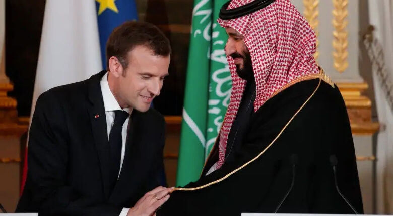 محمد بن سلمان والرئيس الفرنسي