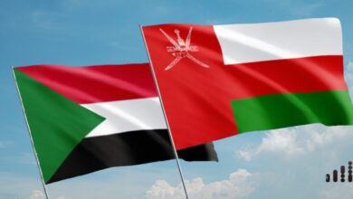 علم السودان وسلطنة عمان