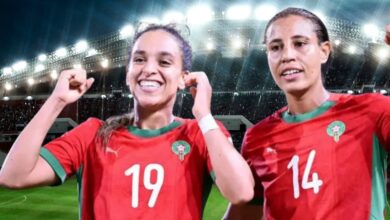 سجلت سكينة أوزراوي (يسار) هدفها الأول في بطولة غرب إفريقيا 2024 لتساعد بلادها على الوصول إلى النهائي الثاني على التوالي