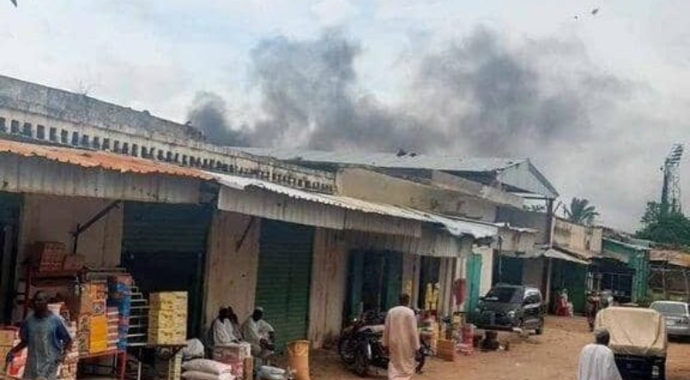 مسيرة تستهدف قاعة الخليفة التعايشي في نيالا