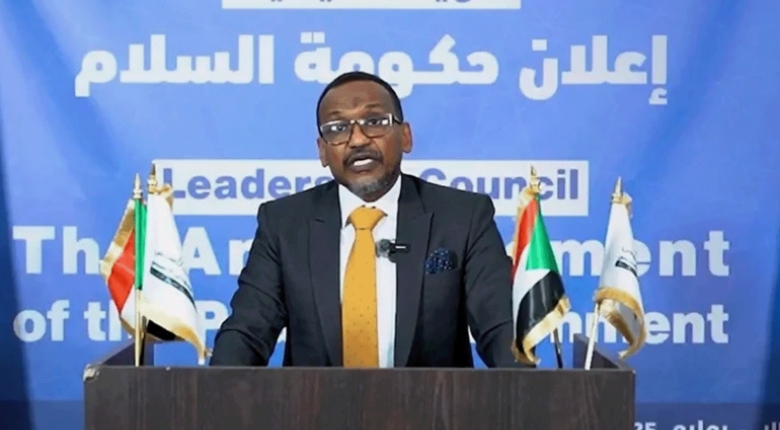 قوات الدعم السريع أعلنت تشكيل حكومة موازية خلال مؤتمر صحفي في نيالا كبرى مدن إقليم دارفور (حساب سودان ميكس، مواقع التواصل)
