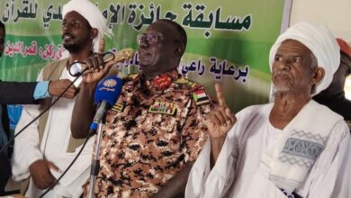 والي النيل الأبيض فى إحتفال جمعية القرآن الكريم - سونا