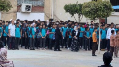نفل جميع المعلمين بمدرسة أجهور الكبرى الإعدادية بنين بعد رسوم أكثر من 400 طالب